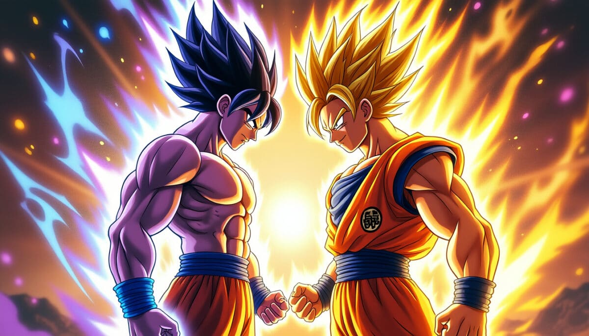 scopri la figura imperdibile che unisce goku ultra istinto e gohan beast! un vero pezzo da collezione per tutti i fan di dragon ball super, perfetta per arricchire la tua collezione con i due guerrieri leggendari in una posa spettacolare.